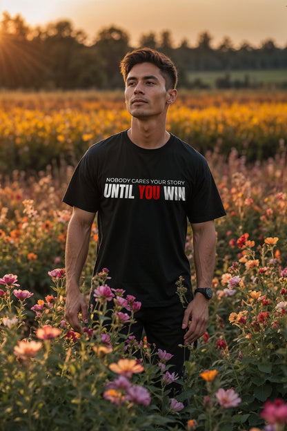 Until You win T shirt Black