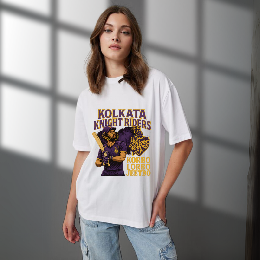 Korbo Lorbo Jeetbo (KKR) Premium unisex T-Shirt