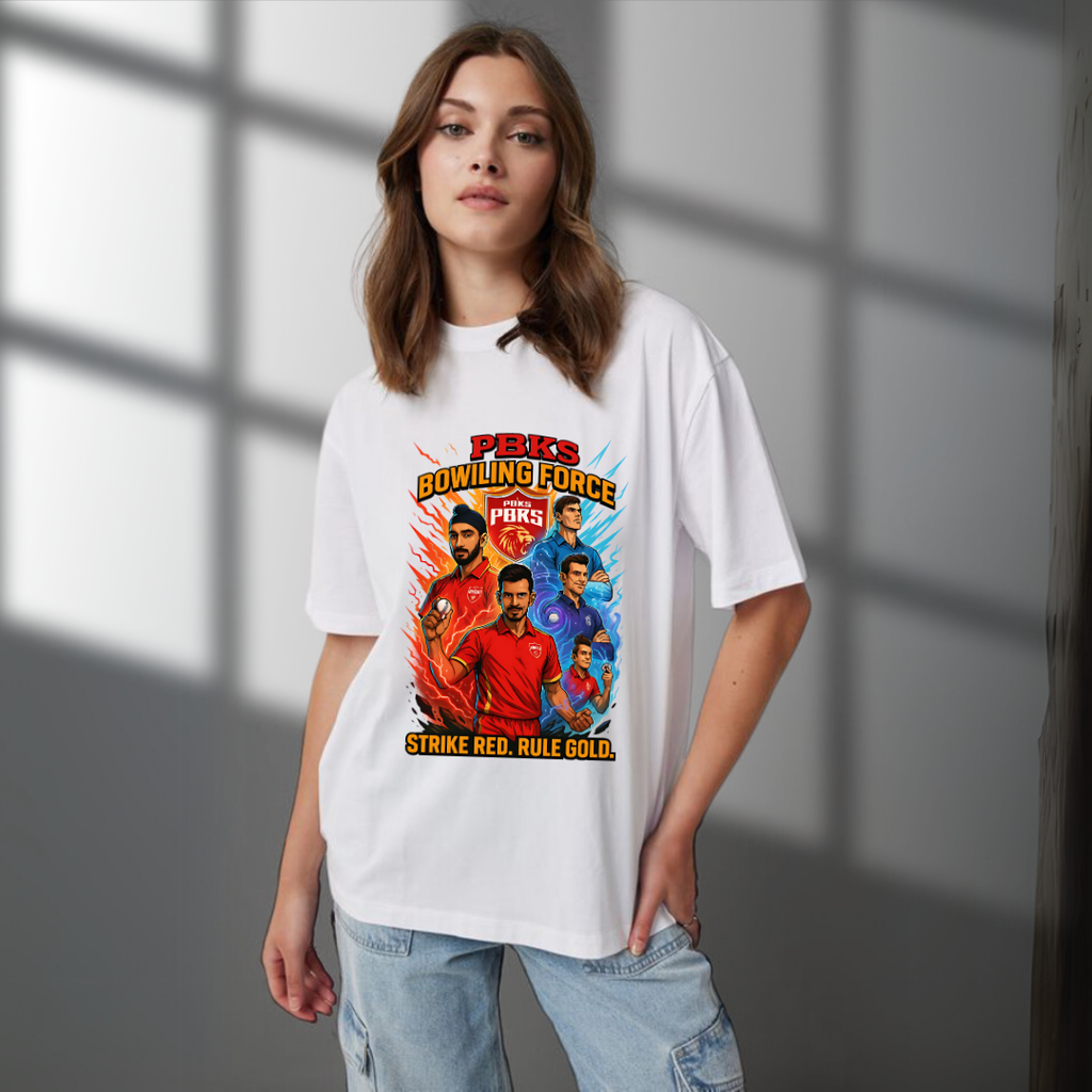 PBKS Bowling Force Premium unisex T-Shirt