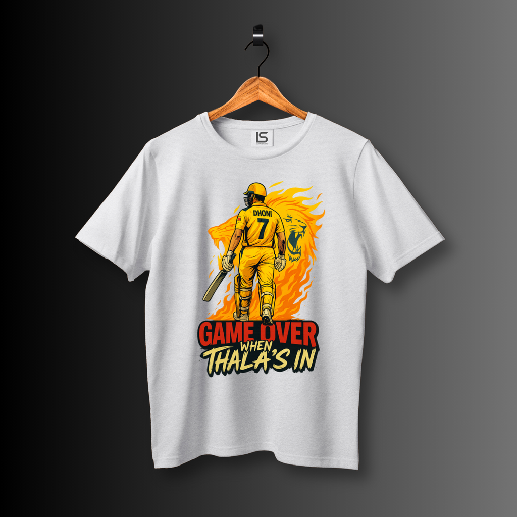 Game Over when Thala in (CSK) Premium unisex T-Shirt