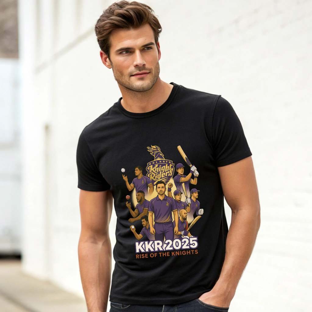 KKR 2025 Printed Premium unisex T-Shirt