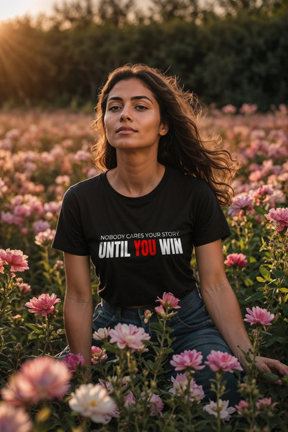 Until You win T shirt Black