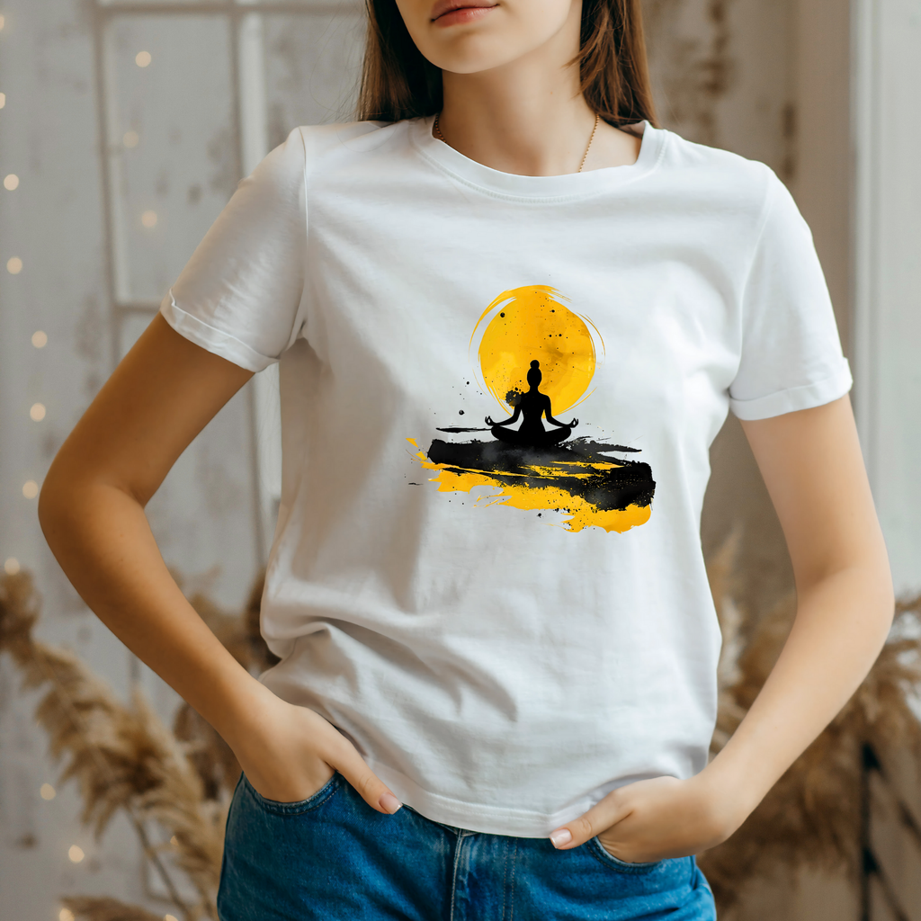 Yoga Inspired Painting T-Shirt