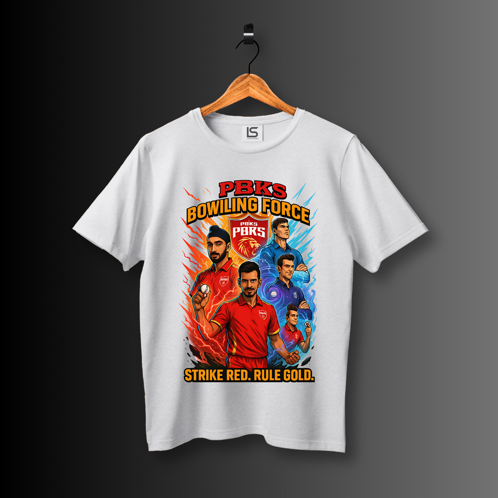 PBKS Bowling Force Premium unisex T-Shirt