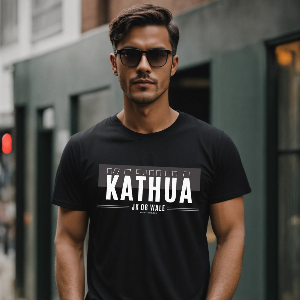 Kathua Wale JK08 Mens T shirt (Black)