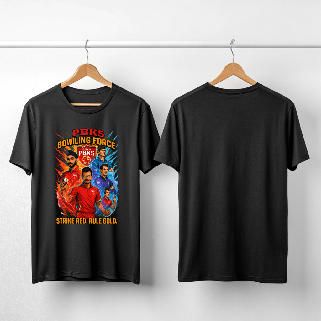PBKS Bowling Force Premium unisex T-Shirt