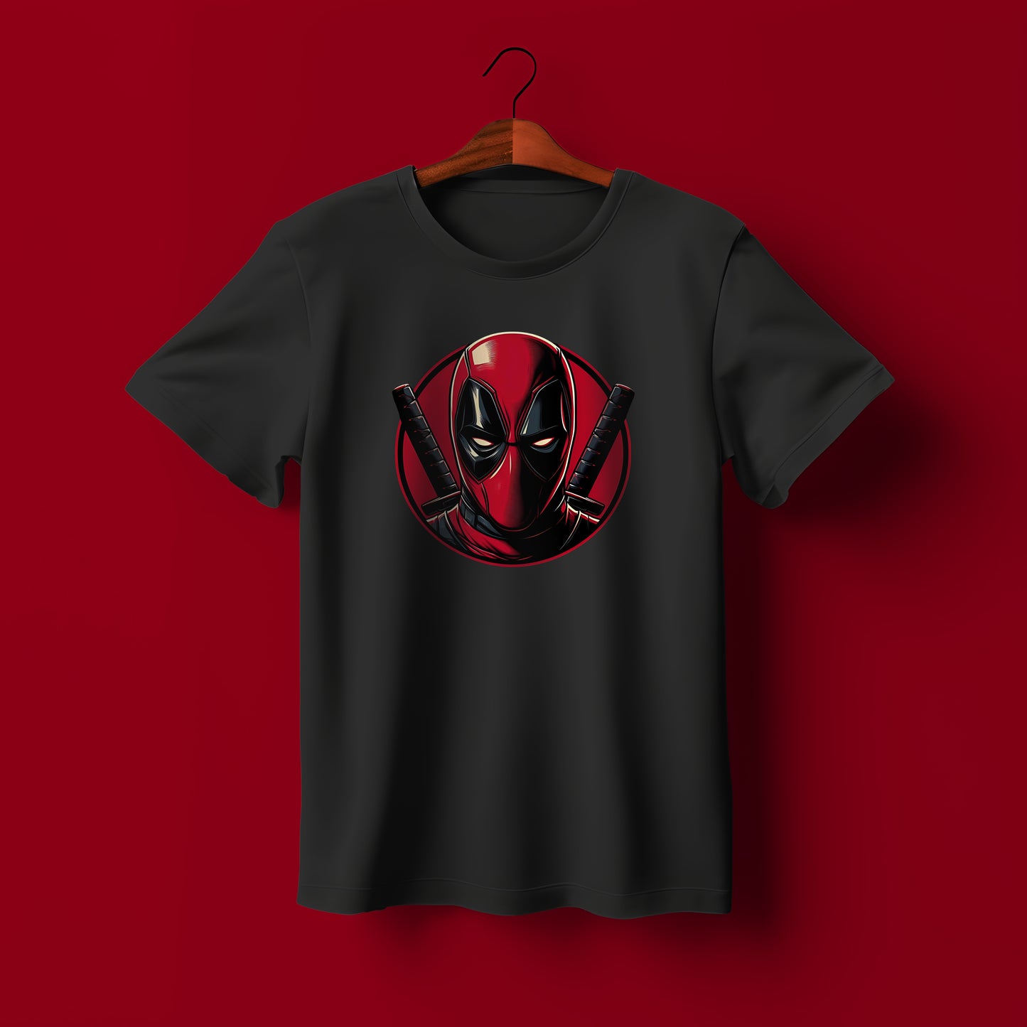 Dead Pool Round Design T shirt