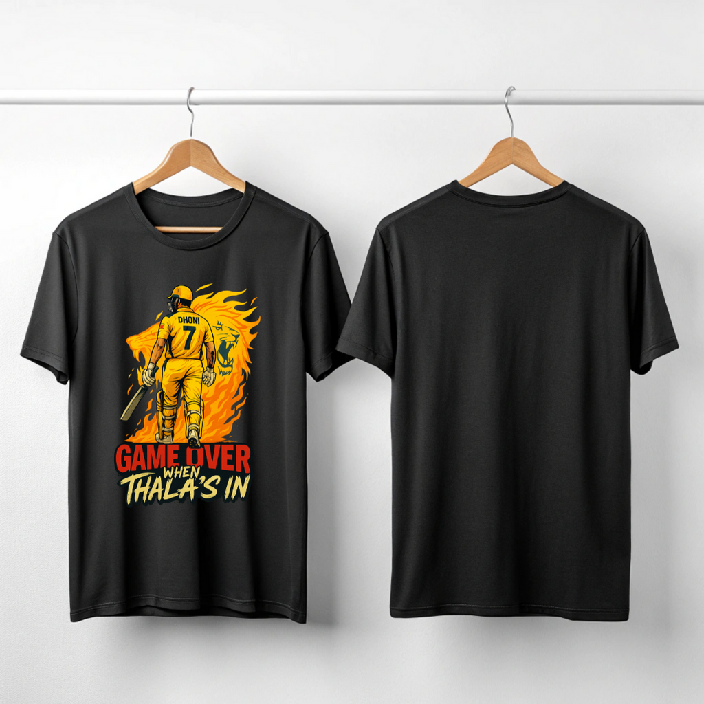 Game Over when Thala in (CSK) Premium unisex T-Shirt