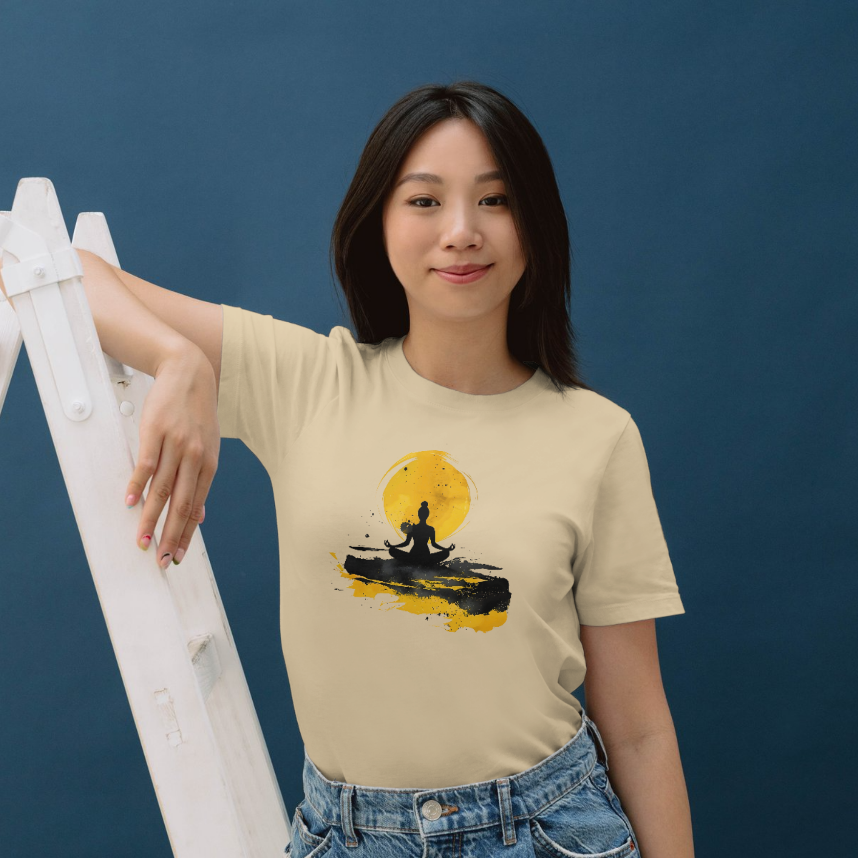 Yoga Inspired Painting T-Shirt