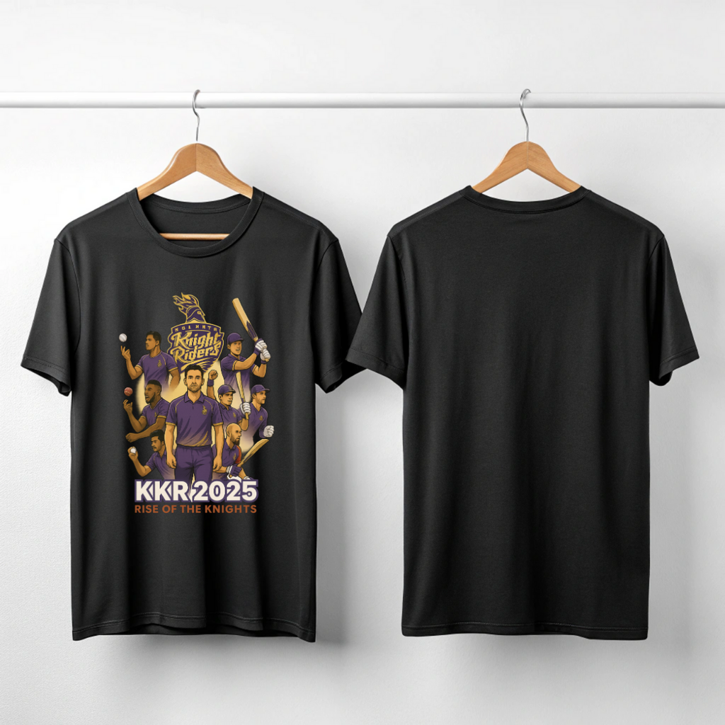 KKR 2025 Printed Premium unisex T-Shirt