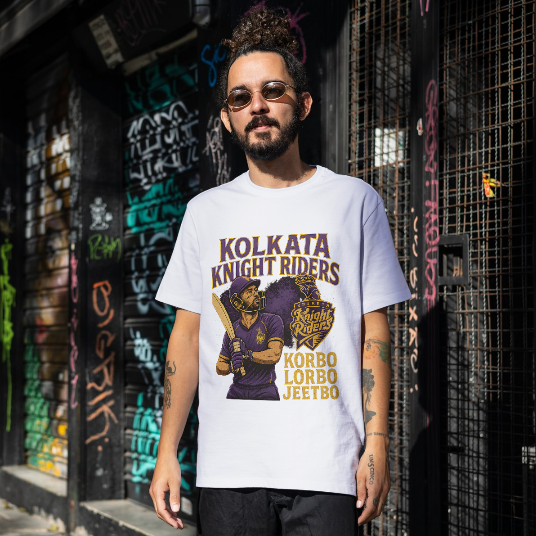 Korbo Lorbo Jeetbo (KKR) Premium unisex T-Shirt