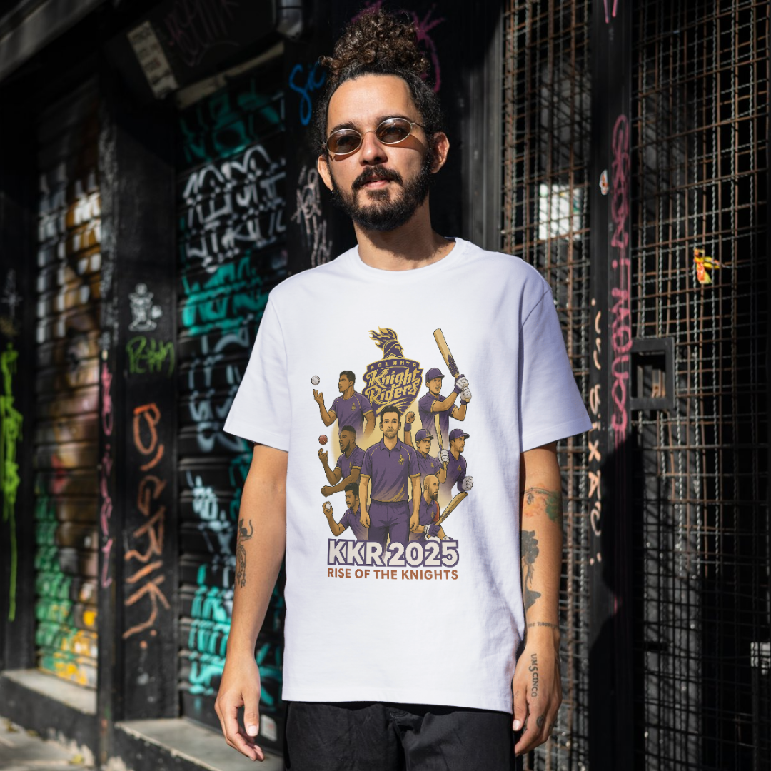KKR 2025 Printed Premium unisex T-Shirt