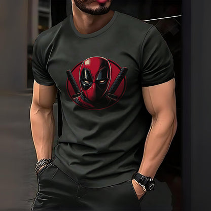 Dead Pool Round Design T shirt