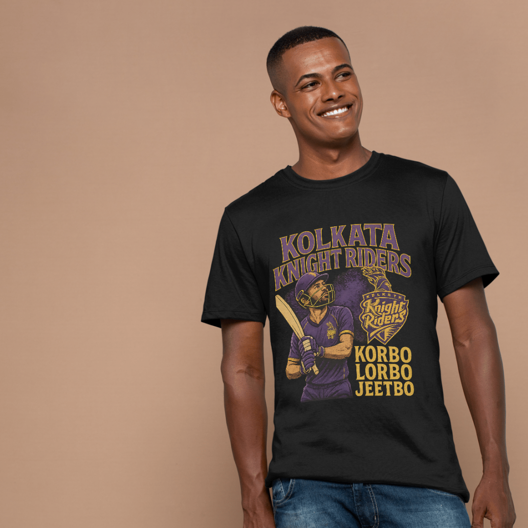 Korbo Lorbo Jeetbo (KKR) Premium unisex T-Shirt