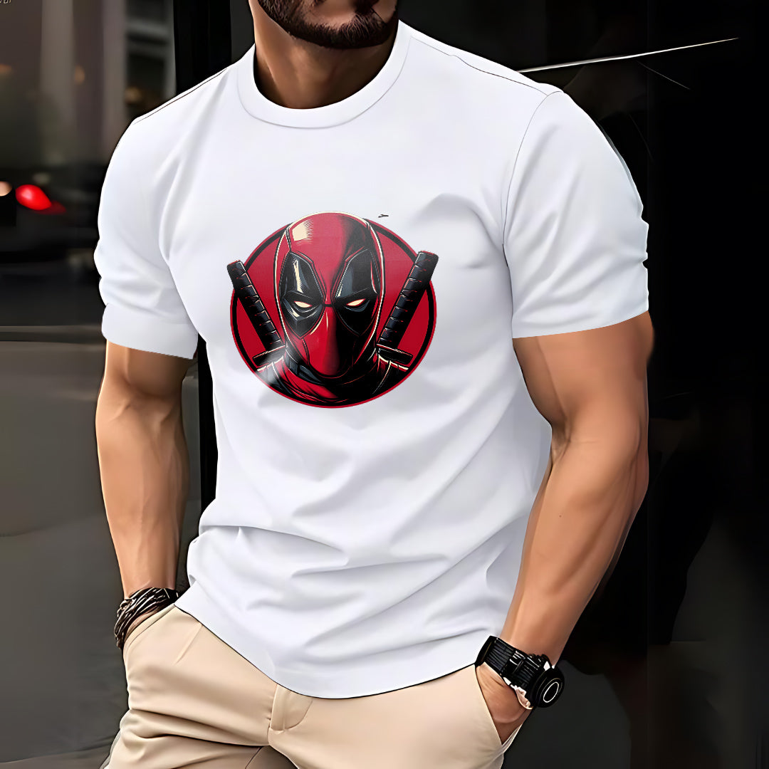 Dead Pool Round Design T shirt