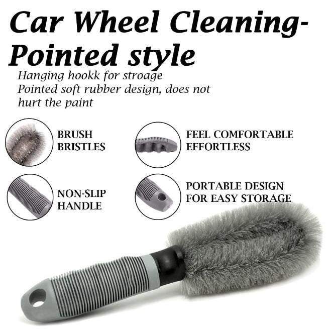 Car Alloy Wheel Cleaning Brush - Durable & Easy to Use