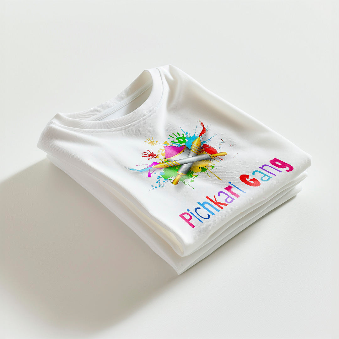 Pichkari Gang Premium T-Shirt for Holi Festival