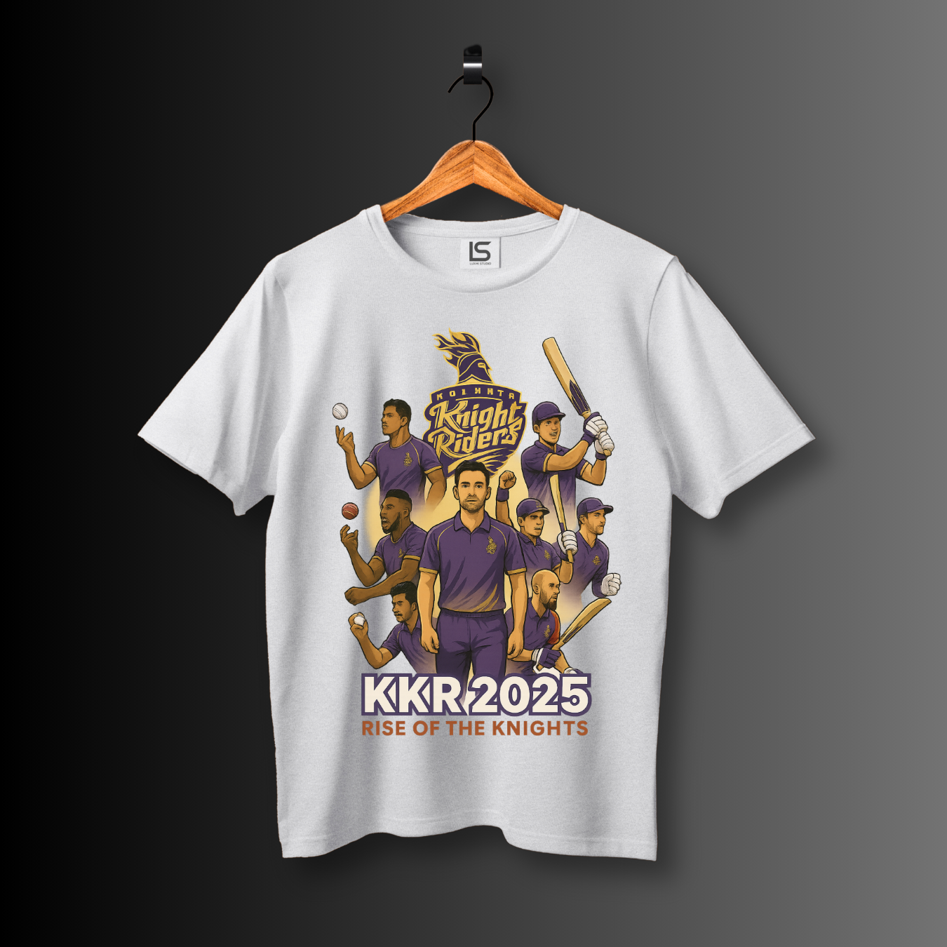 KKR 2025 Printed Premium unisex T-Shirt