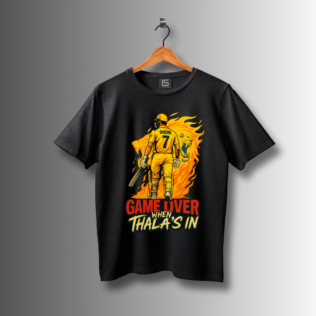Game Over when Thala in (CSK) Premium unisex T-Shirt
