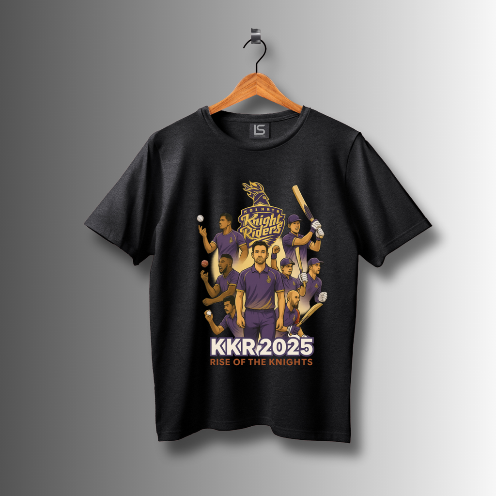 KKR 2025 Printed Premium unisex T-Shirt