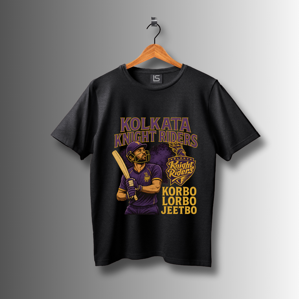 Korbo Lorbo Jeetbo (KKR) Premium unisex T-Shirt