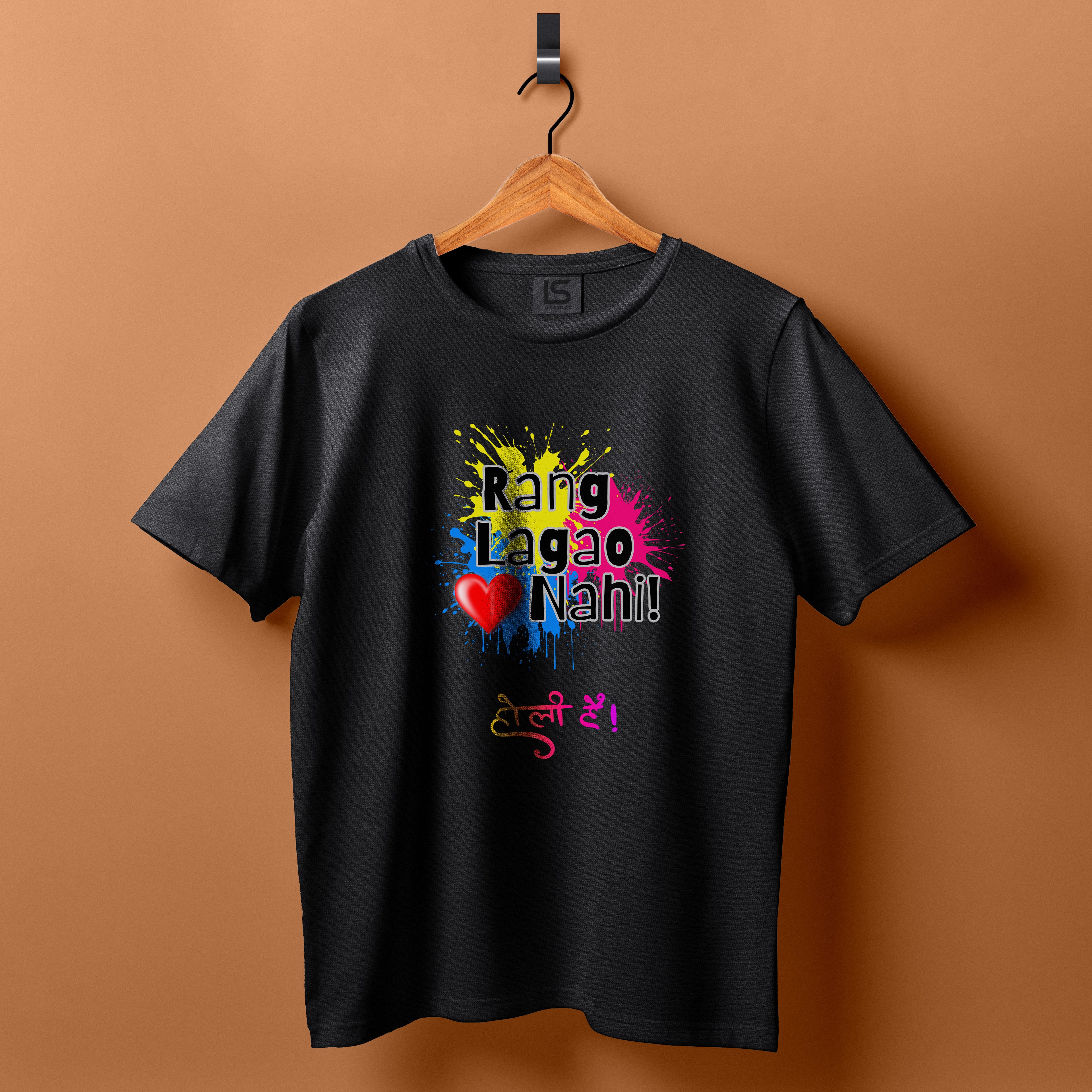 Rang Lagao Dil Nahi Premium T-Shirt for Holi Festival