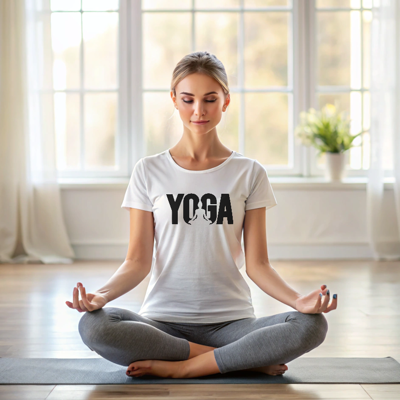 Decent Yoga Design T shirt for Women