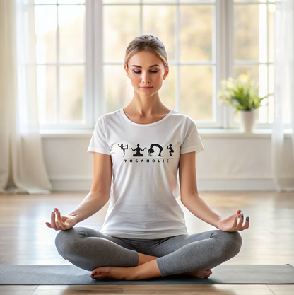 Yogaholic T shirt for Women