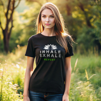 Inhale Exhale T shirt for Women