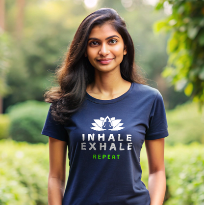 Inhale Exhale T shirt for Women