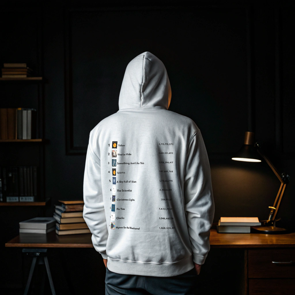 Coldplay "A Head Full of Dreams" Playlist Hoodie – Stylish Front & Back Print