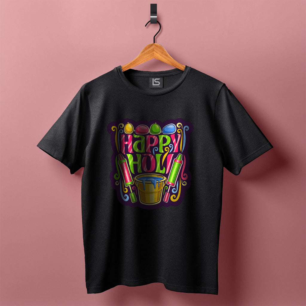 Happy Holi Color  Premium T-Shirt for Holi Festival