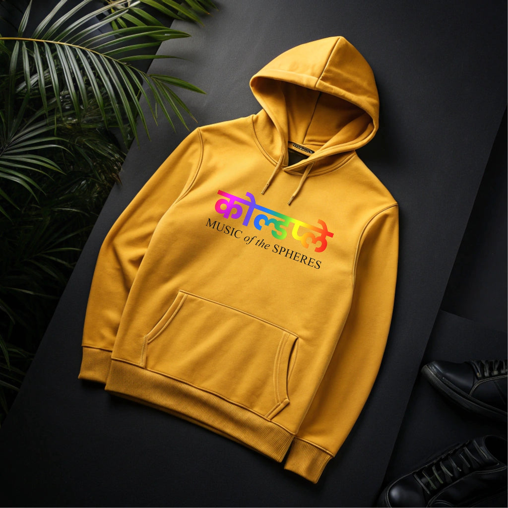 Coldplay Hindi Version White unisex hoodie