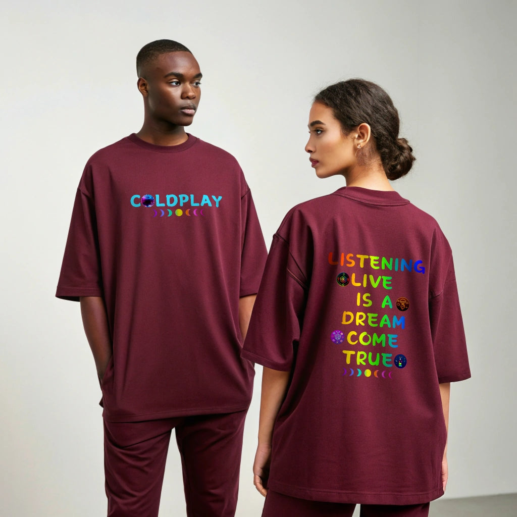 Coldplay Oversized T-shirt (Dream come true)