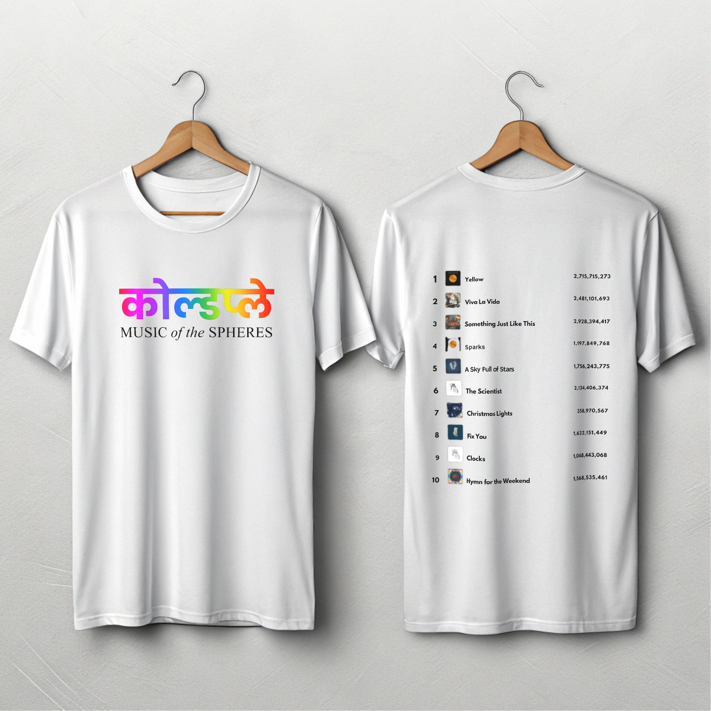 Coldplay Hindi Version White T-Shirt